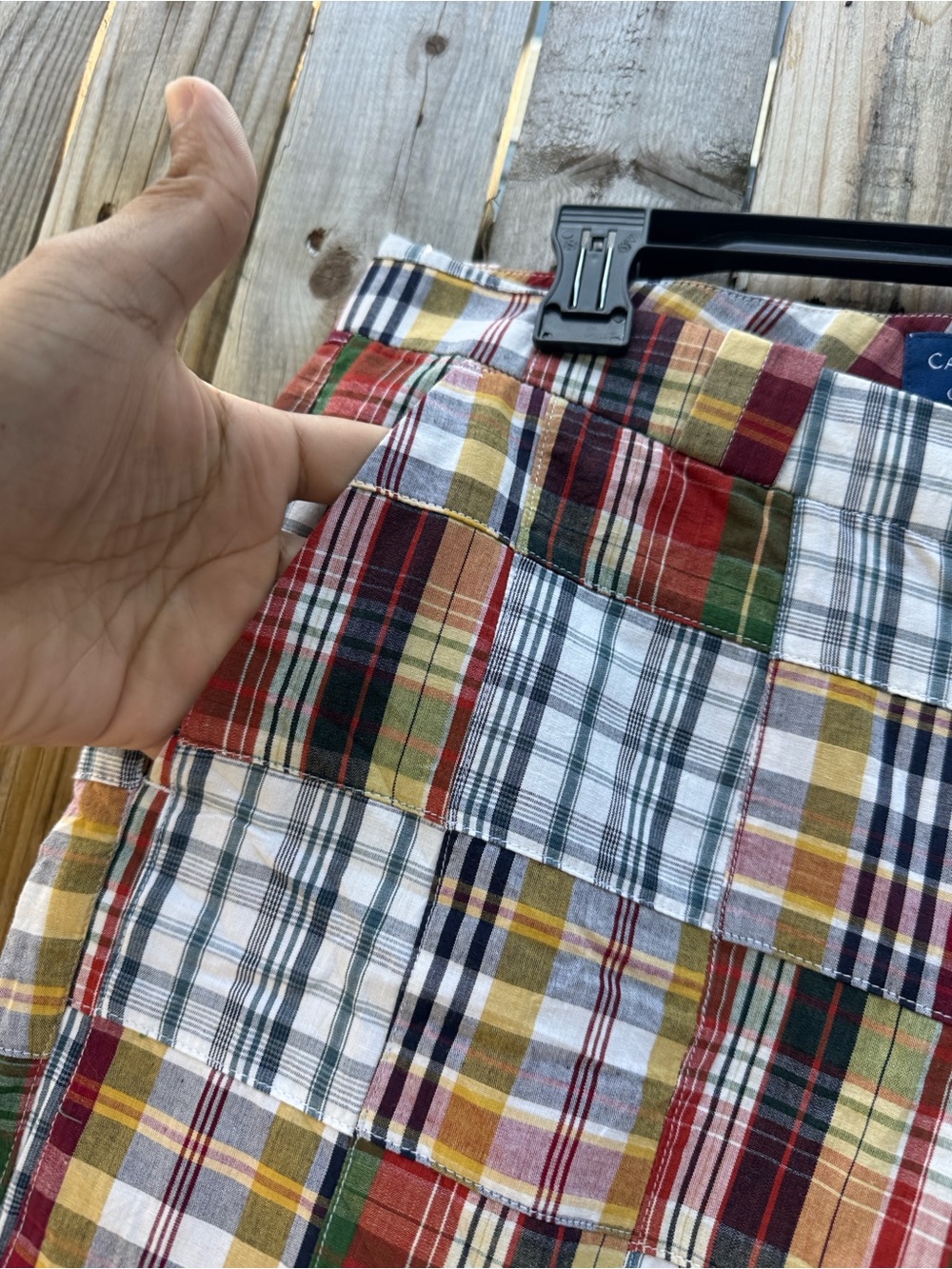 Cape Madras patchwork Capri pant - Picture 3 of 6
